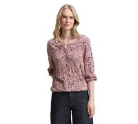 TOM TAILOR Damen 1047731 Crinkle Blusenshirt mit Muster, 38827-Rose Abstract Dot Design, 3XL