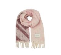 TOM TAILOR Damen 1047931 Schal mit Fransen, 38754-Berry Geometric Scarf, One Size