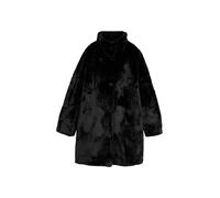 TOM TAILOR Damen 1048286 Fake Fellmantel mit Stehkragen, 14482-Deep Black, S