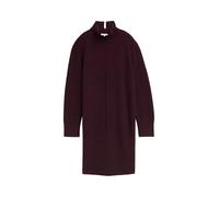 TOM TAILOR Damen Strickkleid mit Stehkragen, rot, Uni, Gr. 40