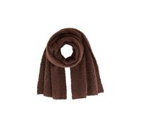 TOM TAILOR Damen 1048653 Schal mit Bouclé Struktur, 39062-Dark Pecan Brown Melange, OneSize