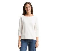 TOM TAILOR Damen 1049018 Langarmshirt mit Ottoman-Struktur