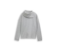 Tom Tailor Sweatshirt 21373 mit Rollkragen Damen Medium Silver Grey Melange Größe M