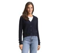 TOM TAILOR Damen 1049130 Rib Cardigan mit Wollanteil, 10668-Sky Captain Blue, XS