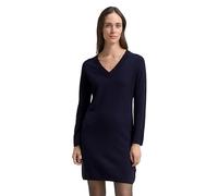 TOM TAILOR Damen 1049139 Strickkleid Mit Kaschmir-Anteil, 13160 - Knitted Navy Melange, 40 EU