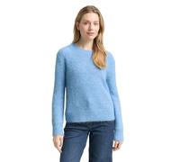 TOM TAILOR Damen 1049144 Strickpullover Mit Wollanteil, 34910 - Light Fjord Blue Melange, L EU