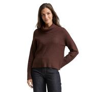 Tom Tailor - Oversize Rollkragenpullover dark pecan brown melange - Gr. - XXXL