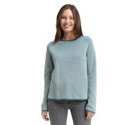 TOM TAILOR Damen 1049187 Strickpullover mit Rundhalsausschnitt, 39244-Teal Plaited Knit, S