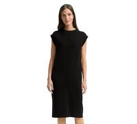 TOM TAILOR Damen 1049463 Strickkleid mit Stehkragen, 14482-Deep Black, 40