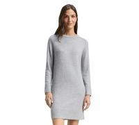 TOM TAILOR Damen 1049488 Strickkleid in Melange-Optik, 21373-Medium Silver Grey, 36