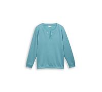 TOM TAILOR Damen 1049540 Sweatshirt, 31666-Tropical Teal, 24 Plus