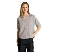 Tom Tailor Bluse 1049798 aus Baumwolle Kurzarm Silver Olive Größe 36