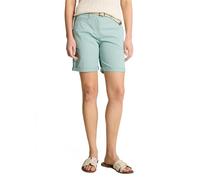 Tom Tailor Chinoshorts Damen mit Gürtel Baumwoll-Mix Blau Haze Größe 42
