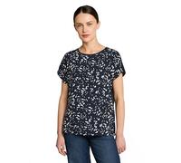 TOM TAILOR Damen 1050445 T-Shirt, 39743-Navy Dot, XXXL