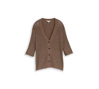 TOM TAILOR Damen 1050562 Loose Fit Cardigan mit Leinenanteil