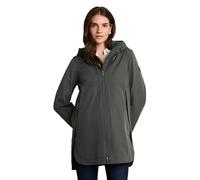 Softshellmantel TOM TAILOR, Damen, Gr. M, schwarzest olive, Web, Obermaterial: 100% Polyester. Futter: 100% Polyester, unifarben, regular fit ca. Mitte Oberschenkel, Rundhals, elastischer Bund, Mäntel