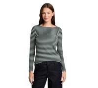 Tom Tailor - Gestreiftes Langarmshirt grün - Gr. - XXL
