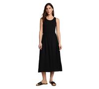 Tom Tailor Midi-Kleid 2-in-1 Materialmix schwarz Viskose/Polyamid Gr. 42