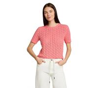 Tom Tailor - Kurzarm Strickpullover soft fuchsia pink - Gr. - S