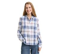 TOM TAILOR Damen 1051661 Bluse, 40420-Off White Blue Big Check, 36
