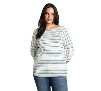 TOM TAILOR Damen 1051958 T-Shirt, 39931 - Blue Haze Multicolor Stripe, 50 Große Größen EU
