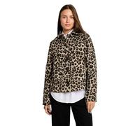 Tom Tailor Regular Fit Webpelzjacke mit Woll-Anteil in Mittelbraun Mel, Größe XXL