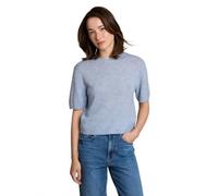 Tom Tailor Denim Strickpullover Lightweight mit Alpaka-Anteil, blau meliert, Damen Gr. XL
