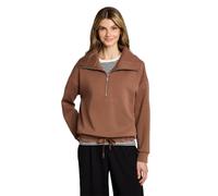 Tom Tailor Troyer-Sweatshirt aus Scuba Camel Damen Gr. M