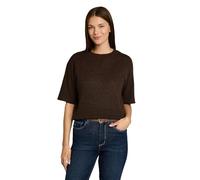 Tom Tailor Damen Strickpullover Regular Cosy mit Alpaka-Anteil Braun Melange Größe M