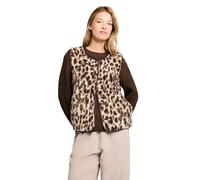 Tom Tailor Damen 1053424 Sweat-Weste aus Teddystoff mit Knöpfen (1er Pack)