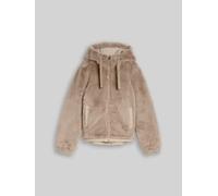 TOM TAILOR Damen 2-in-1 Kunstfelljacke mit Wendefunktion, grau, Uni, Gr. XS