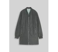 TOM TAILOR Damen 2-in-1 Wendejacke mit Bomberkragen, grün, Uni, Gr. XS
