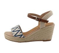TOM TAILOR Damen 5390010037 Sandale Offwhite Blue 37 EU