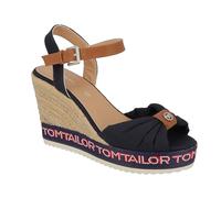 Tom Tailor Damen 5390214 Keilsandale, Navy, 39 EU