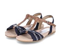TOM TAILOR Damen 5392208 Flache Sandale, Navy, 37 EU