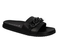TOM TAILOR Damen 5393606 Flacher Slipper, Schwarz, 38 EU