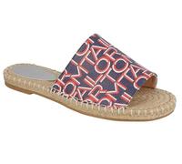 TOM TAILOR Damen 5396202 Flacher Slipper, Navy White Red, 38 EU