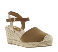 TOM TAILOR DENIM - Keilsandalette aus hochwertigem Kunstleder dark sand 39