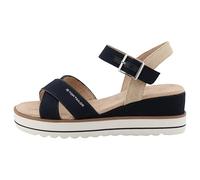 Tom Tailor Damen 9590210006 Keilsandale, Navy, 36 EU