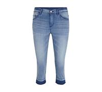TOM TAILOR Damen Alexa Capri Jeans 1031731, 10282 - Dark Stone Wash Denim, 25