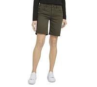 TOM TAILOR Damen Alexa Slim Bermuda Shorts 1025575, 10669 - Grape Leaf Green, 29