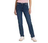 Straight-Jeans TOM TAILOR "Alexa Straight" Gr. 28, Länge 30, blau (dark stone wash denim) Damen Jeans Gerade in gerader "Straight" 5-Pocket-Form (86120110-28)