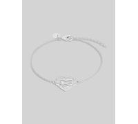 Tom Tailor Armband mit Anhänger für Damen, Sterling Silber 925, mit Zirkonia, 16+4 cm, silber, Herz und Infinity, Geschenkidee, Armschmuck, Damenschmuck, 2100577