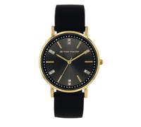 Tom Tailor Armbanduhr mit Silikonband für Damen, mit Kristall, Gold, wasserdichte 3 bar, Geschenkidee, kommt in Uhren Geschenkbox, 2100501