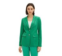 Longblazer TOM TAILOR Gr. 36, grün (vivid leaf) Damen Blazer im leicht taillierten Schnitt (37681102-36)