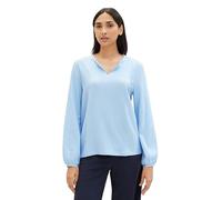 Tom Tailor Vertical Stripe Langarmbluse L Blue White Thin Stripe