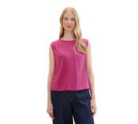 TOM TAILOR Damen Basic Blusen-Top mit Struktur, lush orchid, M