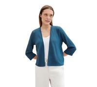 TOM TAILOR Damen Basic Cardigan für den Sommer, Moss Blue, XL