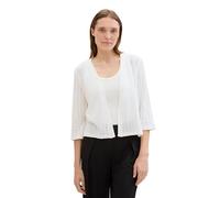 TOM TAILOR Damen Basic Cardigan für den Sommer, Whisper White, M