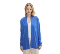 Tom Tailor Damen Basic Cardigan Strickjacke,10619 - Preppy Jean Blue, XL